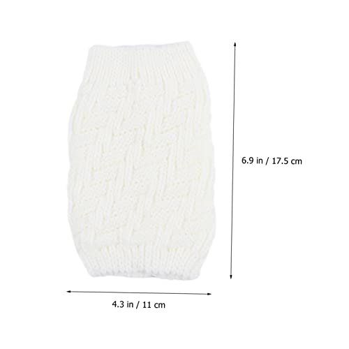AKOOSY 1 Paar Meisjes Wikkelbretels Delicaat Gehaakt Wit Keep Cuffs Weave Premium Winter Gebreid Mannen Knieschijf… - Image 7