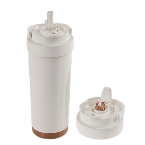 Copa de café – Botella de agua de entrenamiento, tumburiere de uso diario | Botella de agua para vasos de 750 ml, revestimiento de cerámica en botella para beber directa con tapa