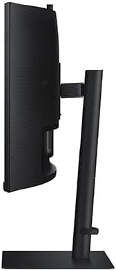 Side view Samsung-a ViewFinity S65VC monitor with adjustable stand