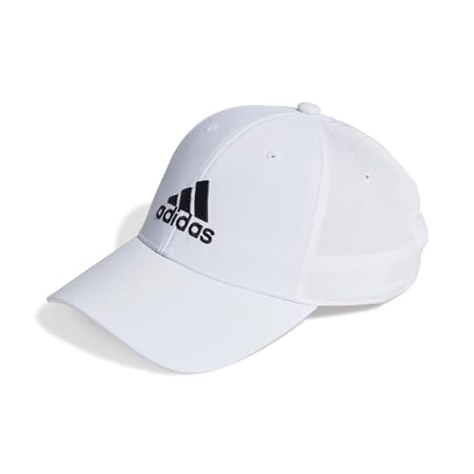 adidas Unisex - Adulto Embroidered Logo Lightweight Baseball Cap, White / Black, S 8 adidas Unisex - Adulto Embroidered Logo Lightweight Baseball Cap, White / Black, S