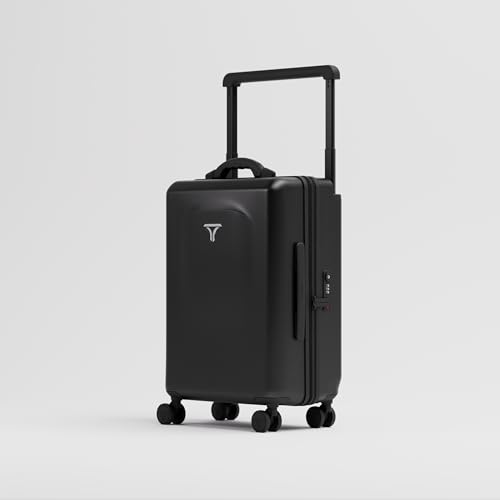 Image of Carry-on LITE (56cm) Cabin Trolley Bag with Digital Weighing Scale, TSA Lock, Cup Holder, 8 Silent Wheels, Alloy Hooks, Polycarbonate Hard-Shell (T5, Space)