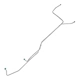 Inline Tube Compatible with 1980-89 Dodge Truck Ramcharger 2/4WD 1/2-Ton 5/16' Trans Cooler Lines 2pc, OE Steel