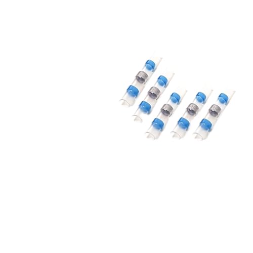 Manchons à souder étanches et connecteurs thermorétractables bleus 16-14 pour câble