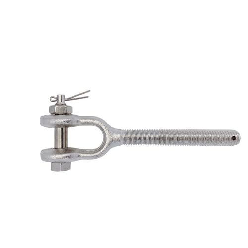 1 Pieza Tensor Quijada de Acero Inoxidable T316 5/16", Rosca Derecha, Capacidad de Carga 800 lb para Aparejo Marítimo, Barandilla de Cable y Cuerda de Alambre miniatura 6