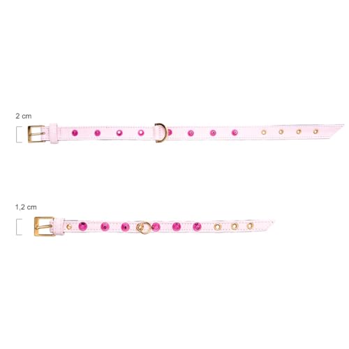 Détails cuir camélia ensemble Luce Chiara Negri