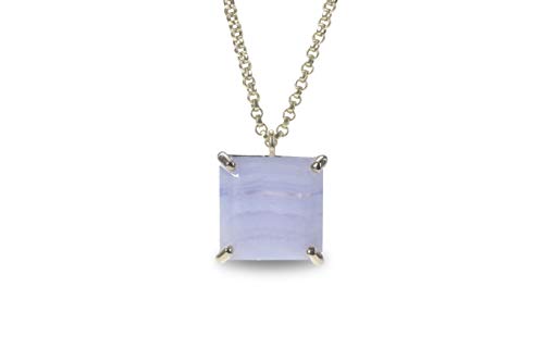 Collier agate en dentelle argent personnalisé femmes