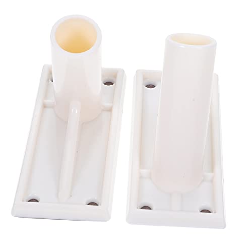 BAZEITFLOW 2pièces Support Mural Adhésif Réglable pour Mât De Drapeau Extérieur Lot de Installation sans Perçage pour Jardin Et Balcon