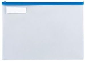 TANOSEE クリヤーケース(クリアケース) B4ヨコ 青 1枚 (&times;20セット)