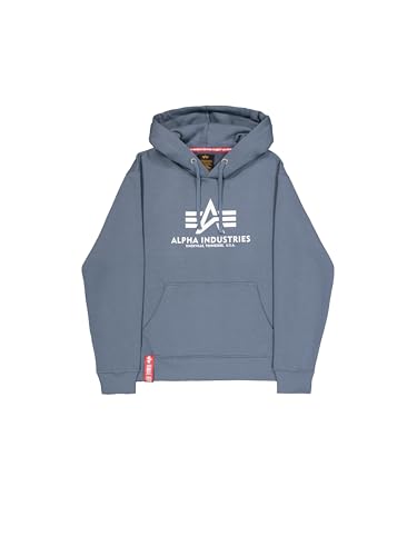 Alpha Industries Herren Basic Hoodie, Denim Blue, M