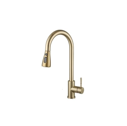 Robinet de cuisine bec extractible 2 modes d'eau et flexible