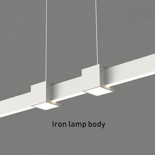 Suspension LED minimaliste fer rustproof iron pendant light longue table moderne