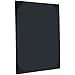 Juvale Menu Holder - 12-Pack, Black, 8.9 x 11.4 in - One-Page Menu Holder Style with Clear PVC Cover & Hard Back - Presenters for Bars & Cafes