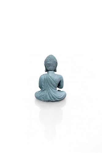 Image of Fish Aquarium Buddha Statue Ancient Meditating Buddah Figurine Fish Tank Buda Decoration