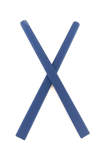 Image of Replacement Rubber Temple Ear Socks for Compatible with Oakley Metal Plate TI OX5153 Glasses Sunglasses Frames (Dark Blue - 1 Pair), LE002