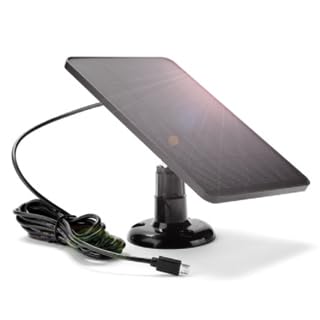 Panneau solaire pour caméra de sécurité autonome sans recharge manuelle