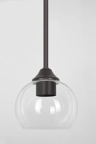 Kira Home Odette 5.5" Globe Glass Shades, Clear Replacement Glass, 1-5/8" Fitter Size, 5.5" X 4.75", 2-Pack #TOP3