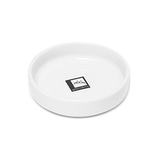 Gatomoderno Prato para Gatos Raso de Porcelana, Comedouro para Gatos, Tigela para Gatos, Prato para Pet