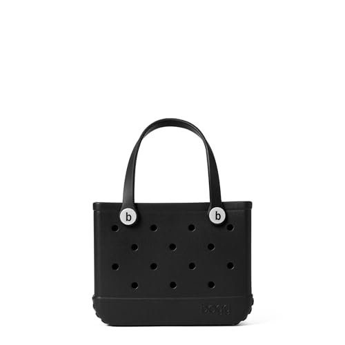 Image of BOGG BAG - Small Tote Bag - LBD Black - 11in L x 4.5in W x 8.5in H - Lightweight, Washable, Durable - All Purpose EVA - for Beach, Pool, Boat, Work, Sports