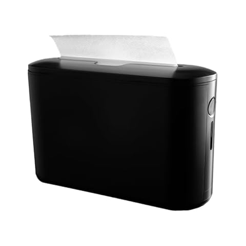 EnBath Countertop Paper Towel Dispenser (Black)/Multifold Paper Towel Holder, Non-Slip, Durable ABS, Stylish Design for Bathroom and Kitchen Cover