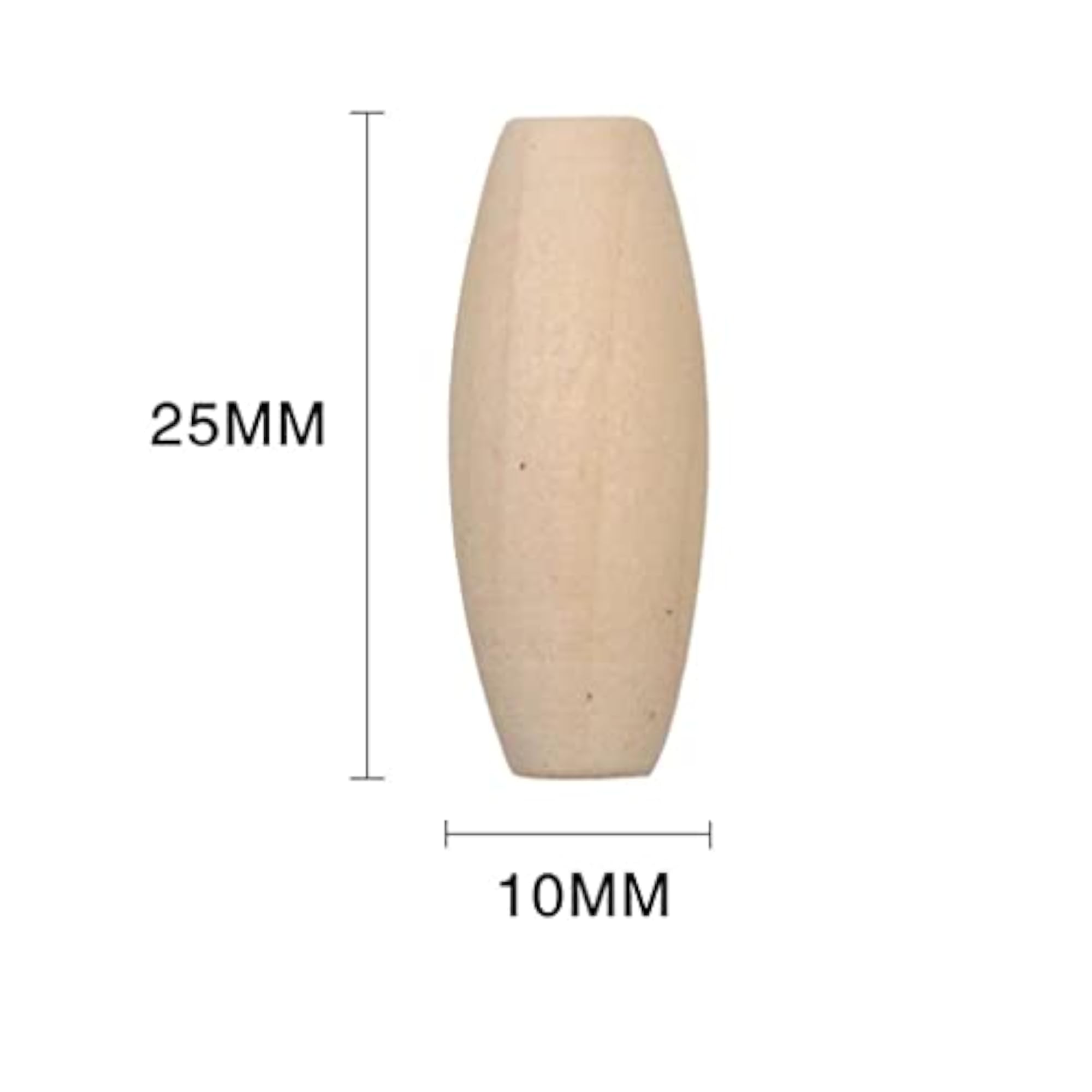 Natural Wood Oval Bead Wooden Beads for DIY Crafting