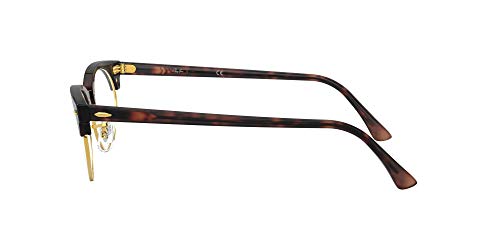 Ray-Ban Rx3946V Clubmaster Oval Prescription Eyeglass Frames, Mock Tortoise/Demo Lens, 50 Mm #TOP3