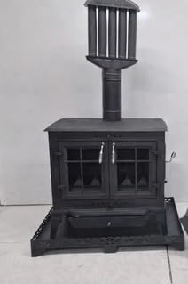 Dorello Decorative Stove, Portable Cast Iron Design for Camping, Cabin, and Garden Use