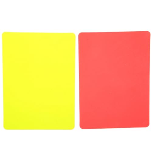 Tarjetas de árbitro roja y amarilla para fútbol
