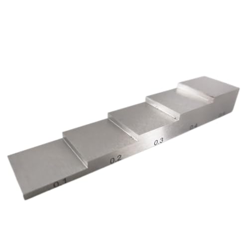 Bloque de calibración de 5 pasos de aleación de titanio 6AL4V para medidor ultrasónico de espesor miniatura 2