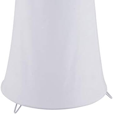 Contemporary Floor Lamp for Living Room Bedrooms, Floor Lamp with White Cloth Fabric Shade, Soft Standing Light Corner Lighting