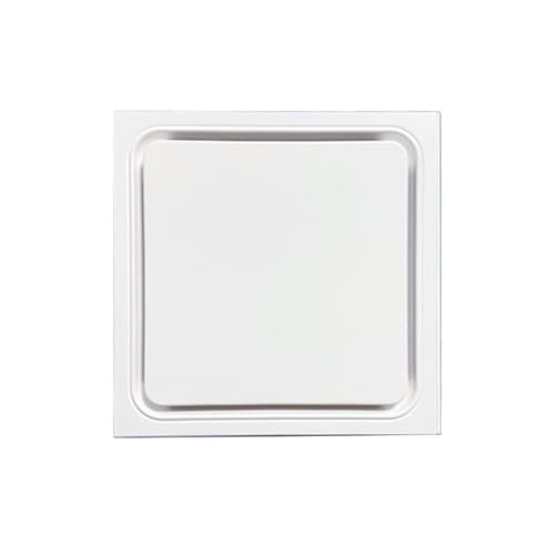 Ventilatore da soffitto integrato da 30,5 cm, con pannello di scarico in alluminio, per soffitti in cartongesso in cucina e bagno, sistema di circolazione dell'aria di alta qualità