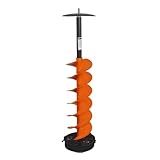 Nordic Legend Hardware Lite E-Drill - Cordless Nylon Ice Drill Auger with Centering Point Blade, 8' Ice Auger Bit with Drill Adapter & Top Plate for Ice Fishing