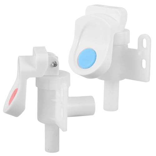 BIUDECO Grifo para Dispensador de Bebidas de Plástico Repuesto Pulsador Tipo Tecla Colores Rojo y Azul Compatible Enfriadores y Purificadores de Agua Accesorio para Uso Diario