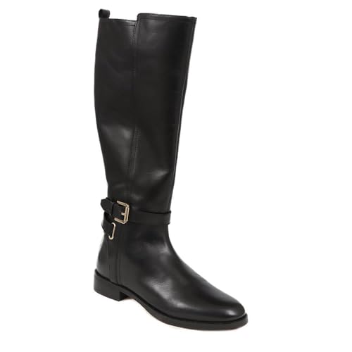 Jones Bootmaker Womens Emaline Leather Long Boots Black Size 4