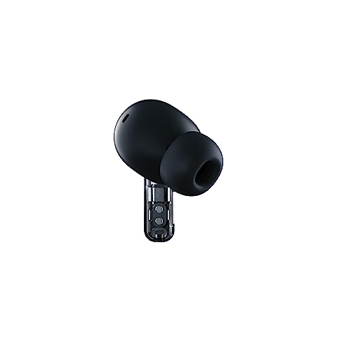 Image of Nothing Ear 2 Wireless Earbuds with Active Noise Cancellation, Bluetooth 5.3, 36 Hours Playtime, IP54 Waterproof, Black