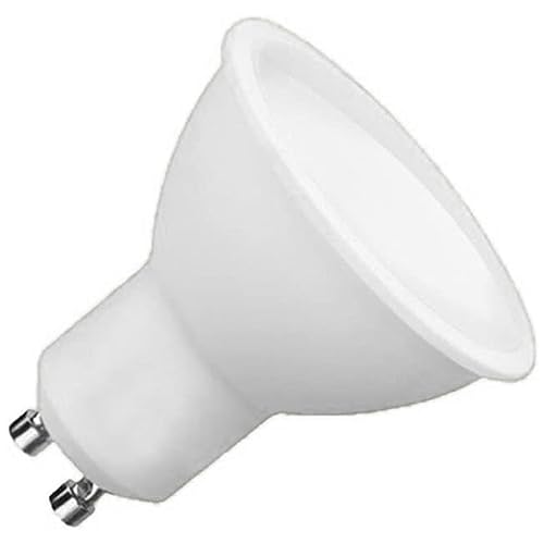 Tradineur   Bombilla LED GU10, 7W, luz cálida, 3000K, 525 lm, economizadora de energía 85%, A+, 58 x 49 mm