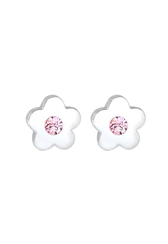 Pendientes para niños de flores juguetones plata esterlina 925 2