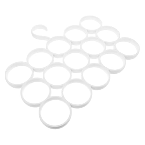 PRETYZOOM 15 Ring Scarf Ties Rack Closet Organizer Wardrobe Storage Hanger for Scarves Ties Belts Leggings Shawls