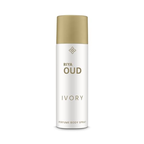 Image of Riya OUD Ivory Perfume Body Spray | Long-Lasting up to 10 Hours | Premium Oud with Warm Spice, Floral and Amber Notes | IFRA Certified | 200 ml