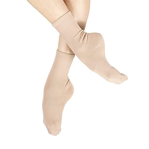 Natalie Dancewear Womens Skin Tone Ankle Socks for...