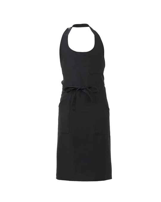 Giblor's Grembiule CAPRI da Lavoro Cameriere Cuoco in Poliestere Unisex NERO