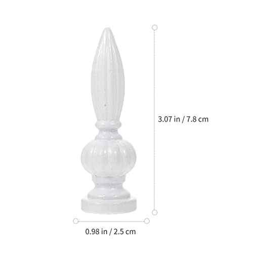 Image of 2pcs Decorative Lamp Finials for Floor and Table Lamps Creative Nut Knob Design Construction Easy to Install Home