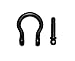 US Stainless Black Stainless Steel 316 Forged Bow Shackle 3/8