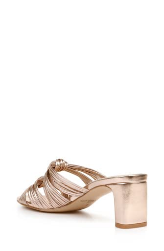 Jewel Badgley Mischka Cheryl Backless Double-Knotted Block Heel4