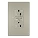 Pass & Seymour R26USBCC6NICCV4 USB Decorator Wall Plate, Nickel, 6.0A, 15-AMP - Quantity 1