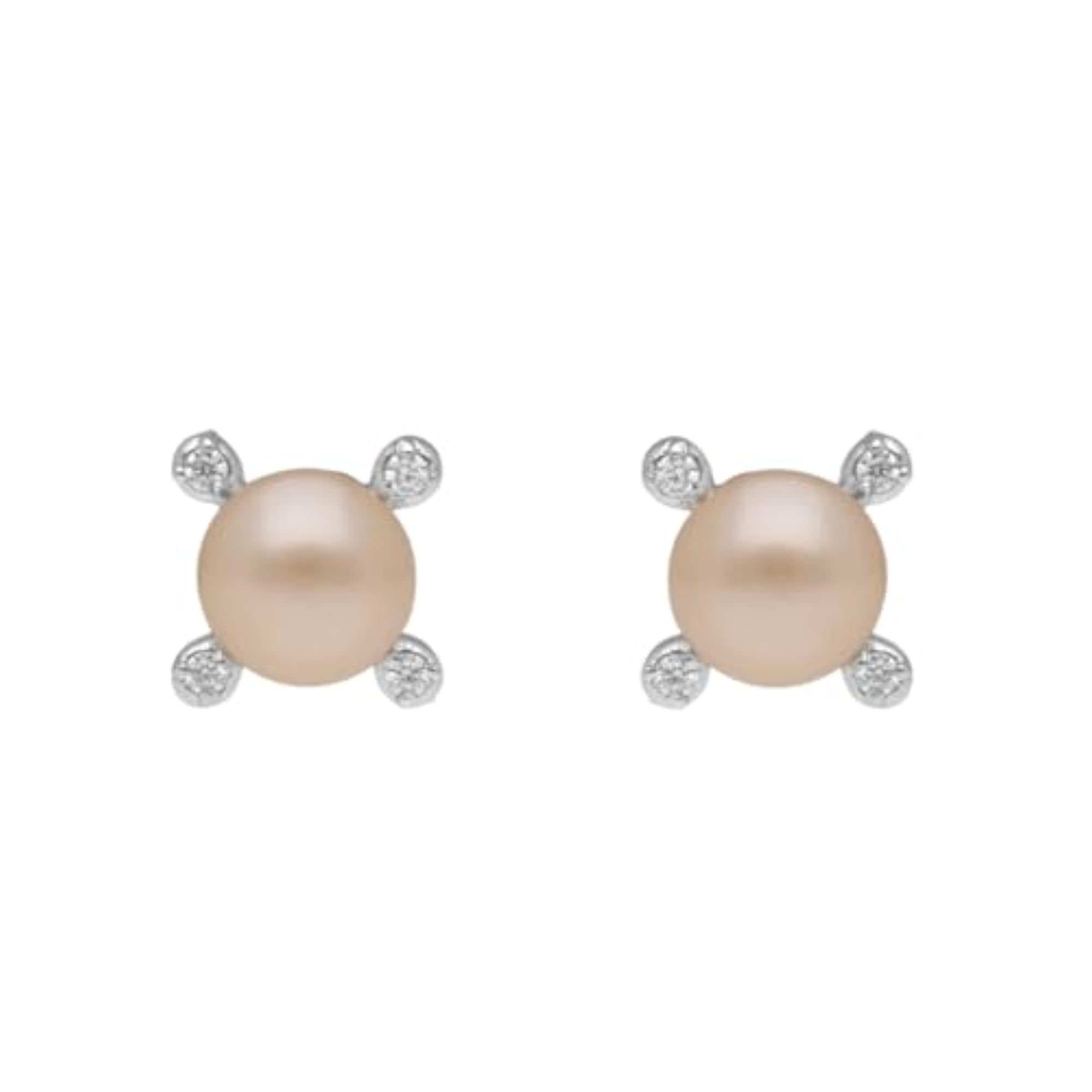 Women's Radiant 925 Silver Stud Earrings, Brilliant Lustre