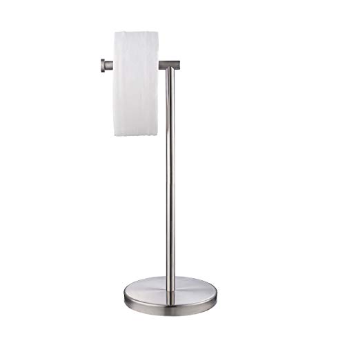 KES Toilet Paper Holder Free Standing SUS 304 Stainless Steel Rustproof Pedestal Lavatory