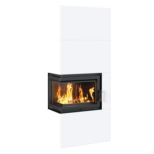 Kratki Kaminofen Simple 8 - links | Bauart 1 | Bausatz weiß | 8 kW