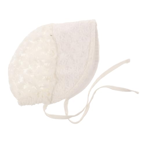 FRCOLOR Wide Brim Sun Hat Lightweight Beach Hat Breathable Summer Vacation Hat for Outdoor Activities Cute Floral Design White - Main Image