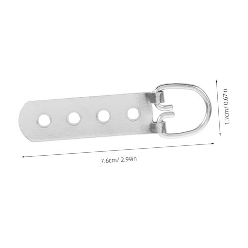 Image of KALLORY 8pcs Robust Metal Picture Frame Hooks Heavy Duty D-Ring Hangers for Hanging Artwork Mirrors