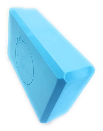 Be Eva Foam Yoga Block 9"X6"X3" Ultra Lightweight&Odorless,Exercise&Fitness For Balance&Deep Stretch Support,Latex-Free,Essential For Woman & Men Yoga,Pilates,Physical Therapy&Meditation Poses (Llight Blue) #TOP1